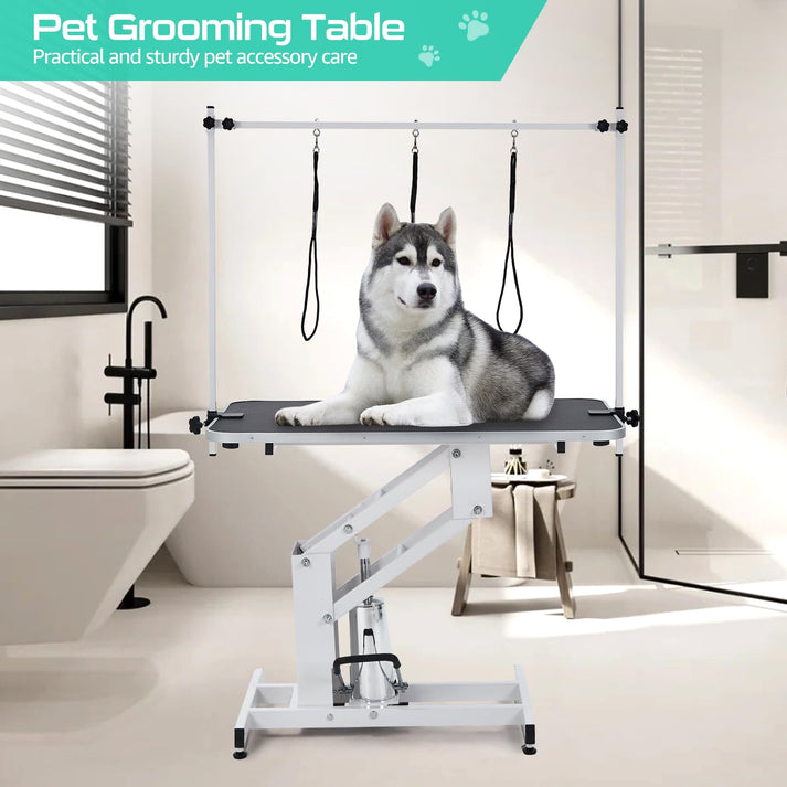 Mesa multifuncional para baño, corte y secado